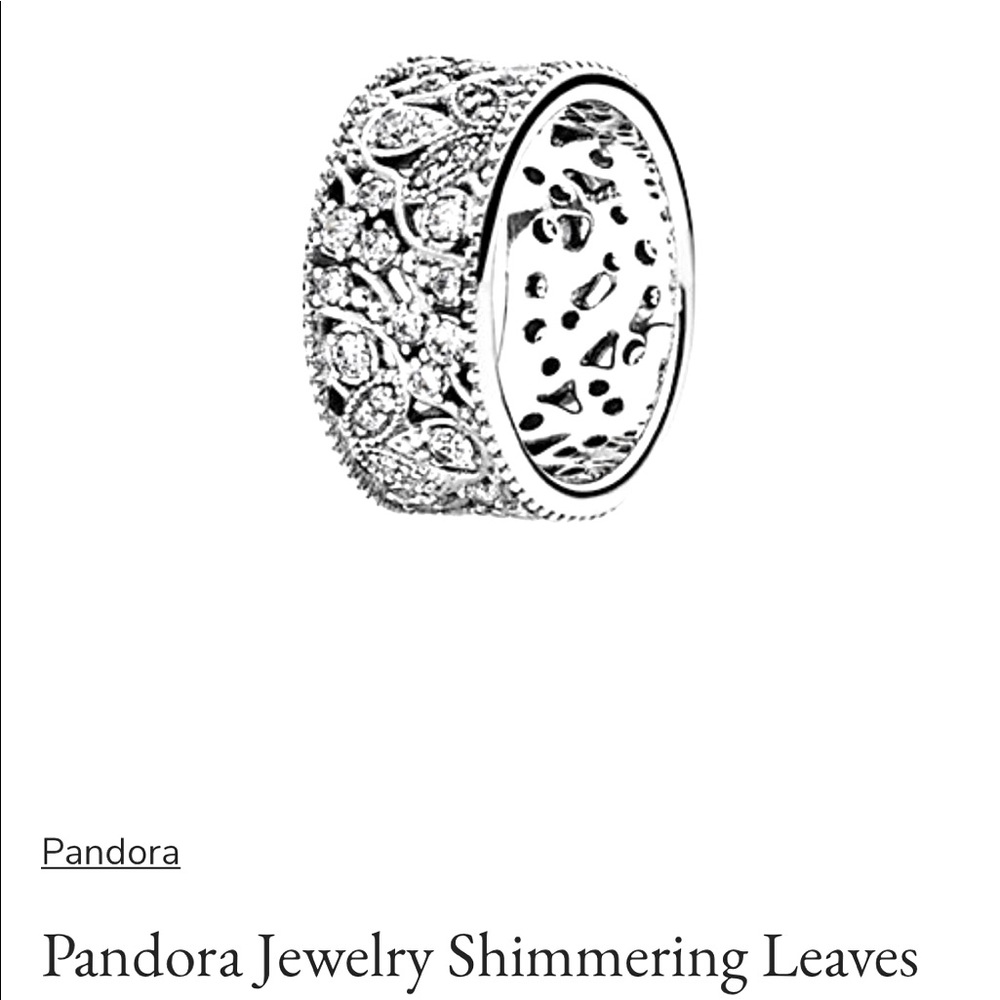 Pandora shimmering silver ring